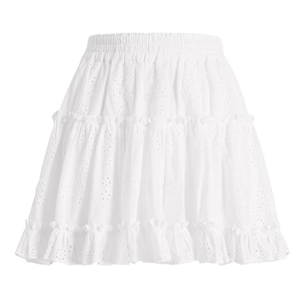 Hill House Home Eyelet White Paz Skirt Size XS